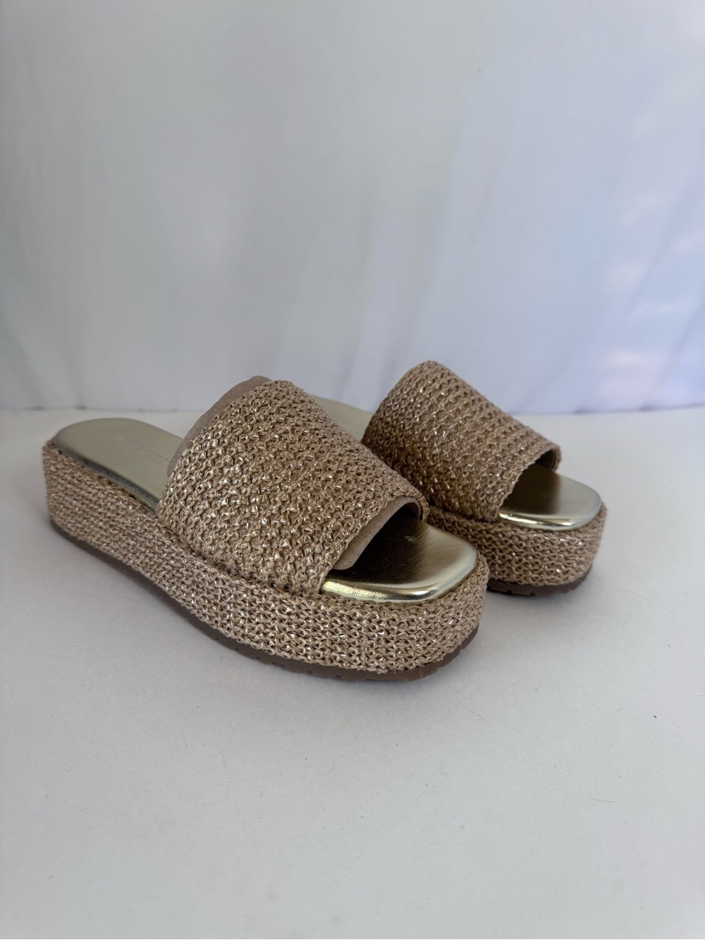 Nine West Keziah Flatform Slide Sandals Size 7.5